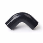 3" 4-ply 90° elbow turbo/intake piping high temp coupler silicone hose black 76mm F1 Racing
