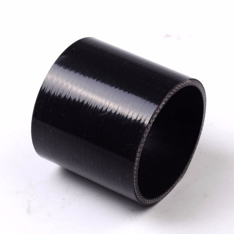 3" 76mm length straight turbo/intake piping silicone coupler hose black F1 Racing