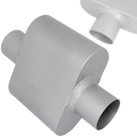 3" Center Inlet/Outlet- 12" Long Exhaust Chamber Muffler Aluminized Steel ECCPP