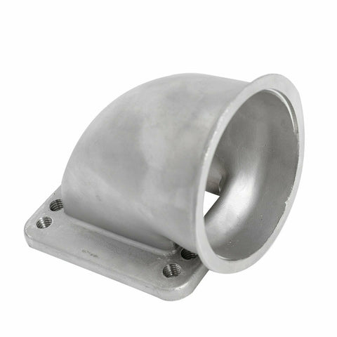 3" For T3 T4 Turbo Stainless Steel Vband 90 Degree Elbow Adapter Flange Cast SILICONEHOSEHOME