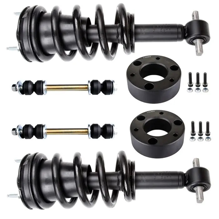 3" Front Leveling kit & Struts Sway Bar Link For Chevy Silverado Sierr