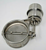 3" Inch Exhaust Control Valve Vacuum Actuator Closed Cutout Downpipe Steel MD Performance