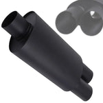 3" Inlet - 20.5" Long - 3" Dual Slant Tip Exhaust Muffler Upgrade Coated Black ECCPP
