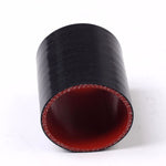 3" inch 76mm Silicone Straight Hose Coupler Connector Joiner Radiator Black & Red F1 Racing