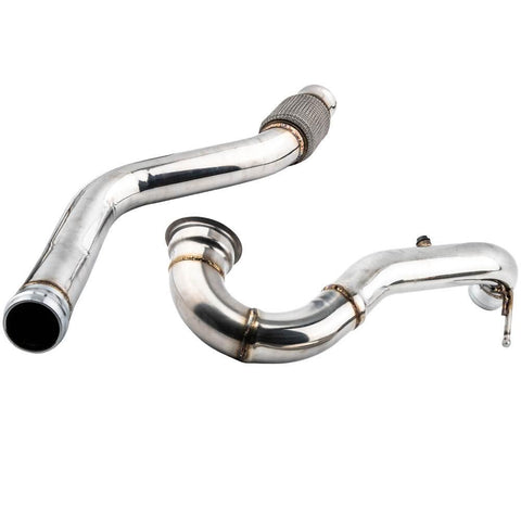 3 Exhaust Downpipe Stainless Steel compatible for Mercedes Benz A45 AMG 2014-2016 MaxpeedingRods