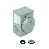 3 Prong 30Amp Rv Generator Power Inlet Box 3750W Nema L5-30P Outdoor Receptacle BLACKHORSERACING