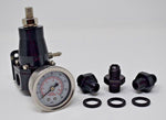 30-70 Psi Universal Fuel Pressure Regulator Gauge An6 Fittings Motor K Fpr USA MD Performance