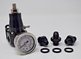 30-70 Psi Universal Fuel Pressure Regulator Gauge An6 Fittings Motor K Fpr USA MD Performance