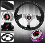 320mm Godsnow Steering Wheel + 1.5" Slim Quick Release Adapter &Horn AJP DIST