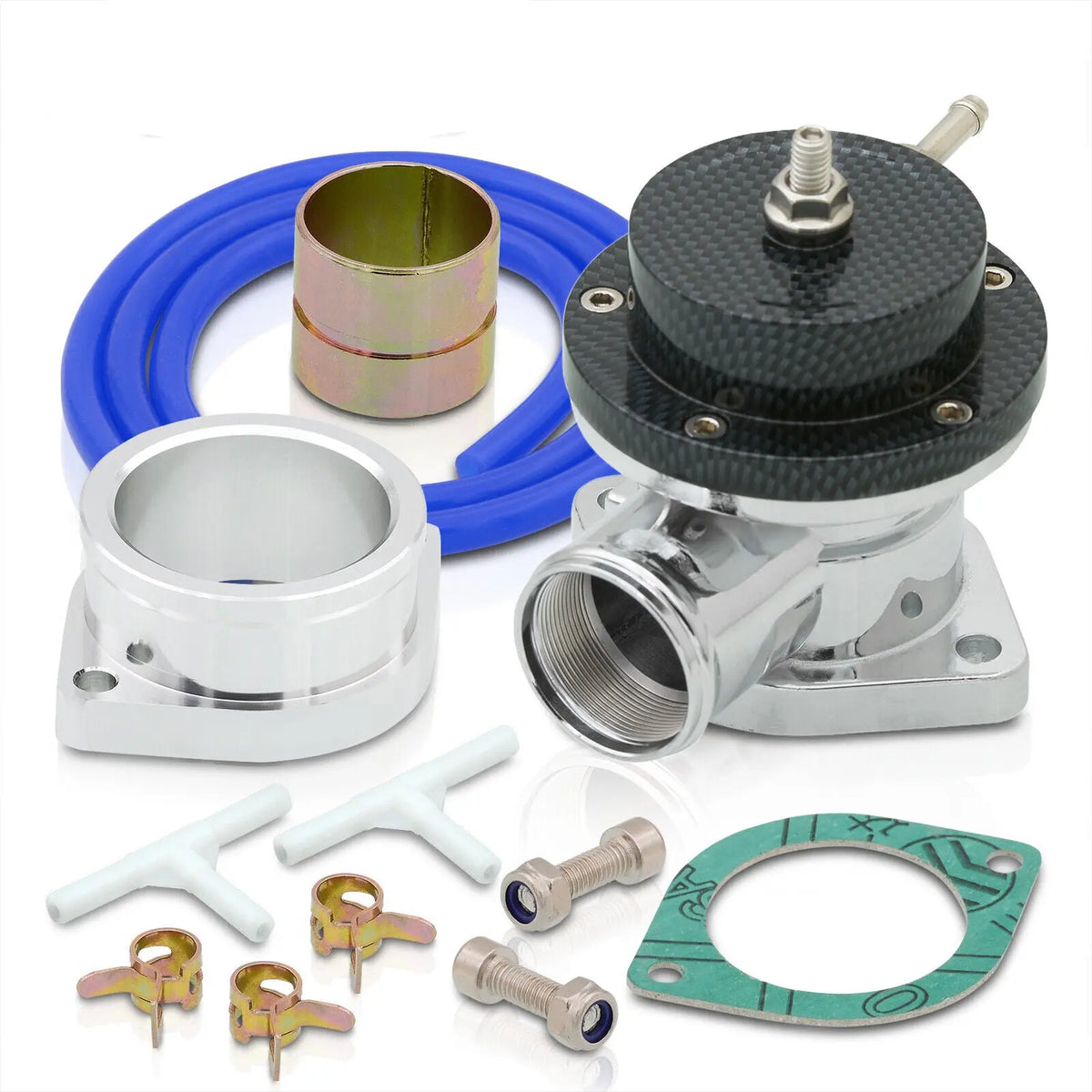 350Mm Removable Steering Wheel W/ 1.5" Chrome Quick Release & Horn