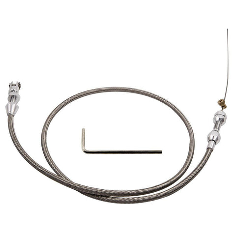 36 inch Stainless Steel Throttle Cable for Chevy LS1 4.8 5.3 5.7 6.0 48 inch Long Cable MaxSpeedingRods