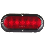 3Pair Surface Mount 6" Oval 6LED Stop Turn Signal Tail Brake Marker Lights RED ECCPP