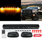 3x Clear amber 12 led top lights 09-15 Chevy Silverado GMC 1500-5500 ECCPP