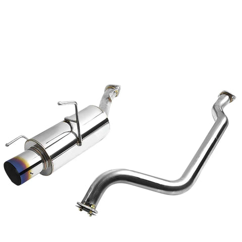 4"Burnt Tip Stainless Steel Exhaust Catback System 02-05 Sentra Ser/Spec-V DNA MOTORING