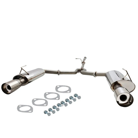 4"Dual Tip Stainless Steel Exhaust Catback System 04-08 Maxima A34 V6 DNA MOTORING