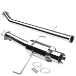 4"Rolled Tip Stainless Steel Exhaust Catback System 95-98 240Sx S14 Silvia DNA MOTORING