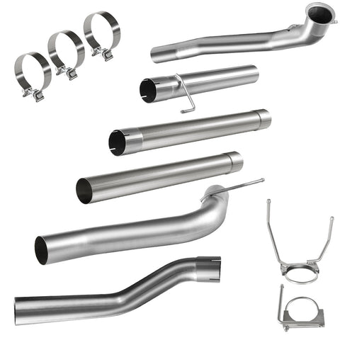 4" 2010-2012 Dodge Ram 6.7 Cummins DPF Delete Exhaust System | SPELAB