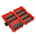 42Pcs Carbon Steel Screwdriver Insert Security Bit 6.35 Bits Set W/Extension Bar DNA MOTORING