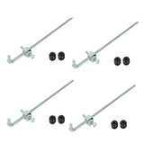 4Pack For 02-05 Dodge Ram Transfer Case Shifter Control Linkage+Grommet Bushings BLACKHORSERACING