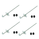 4Pack For 02-05 Dodge Ram Transfer Case Shifter Control Linkage+Grommet Bushings BLACKHORSERACING