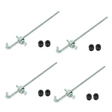 4Pack For 02-05 Dodge Ram Transfer Case Shifter Control Linkage+Grommet Bushings BLACKHORSERACING