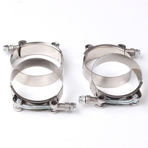 4X 3-1/2" Stainless Steel T-Bolt Clamps Turbo Intake Silicone Hose Coulper Clamp F1 Racing