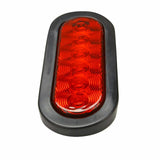 (4) Trailer Truck Submersible 6" Oval 6 LED Stop/Turn/Tail Brake Light w/grommet F1 RACING