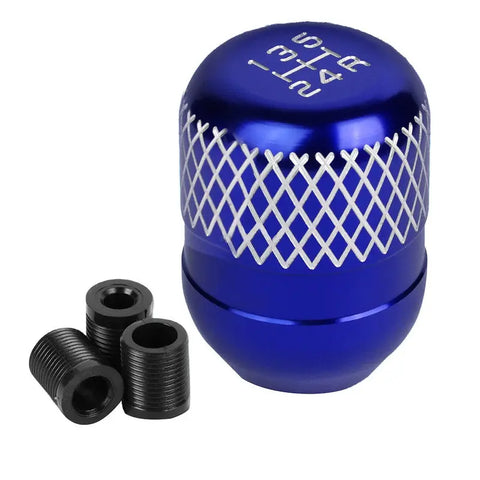 5-Speed MT Manual Transmission Stick Shift Knob Blue w/ M8/ M10/ M12 Adapter DNA MOTORING