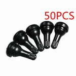 50Pcs Tr 415 Snap-In Tire Valve Stem 1 1/4" - .625" Valve Hole Tr415 Short Fat BLACKHORSERACING