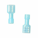50X 1/4" Blue Fully Insulate Female Electrical Spade Crimp Connector Terminal F1 RACING