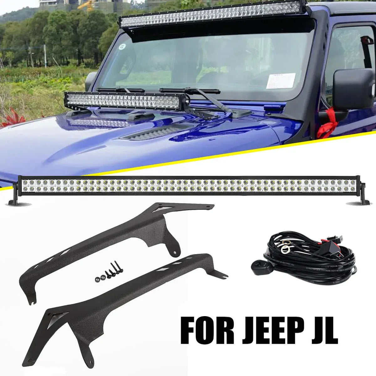 Oracle Jeep Wrangler 50 In. LED Light Bar W/ Upper Windshield Mounting Brackets 0718 Jk.j119492 - Foto 8