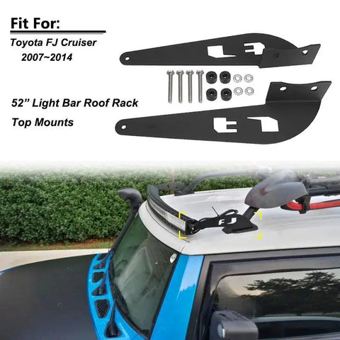 52" Straight / Curved Led Light Bar Mount Brackets For Toyota Fj Cruiser 07-14 EB-DRP