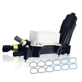2014-2017 3.6L Engine Oil Cooler and Filter Housing Adapter gaskets Sensor Kit Replaces 68105583AF Fit for 2014-2017 Chrysler 200/300 Dodge Jeep Ram 3.6L Aluminium Silver SPELAB