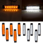 5White,5Yellow Bus Trailer Van Truck Indicator Light Side Marker Sealed 2Wire ECCPP