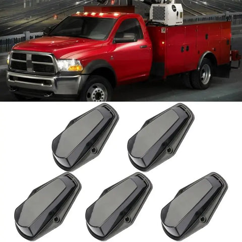 5X 12 LED amber cab marker running light Ford F-150 f 350 80-97 Universal ECCPP