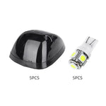 5pcs Smoke Cab Marker/Clearance Light Occluders with White T10 5SMD 5050 Chips LED Bulb 1994-1998 Dodge Ram 1500 2500 ECCPP