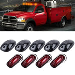5pcs Smoke cover Amber 12 Led Cab&2x Red 3 Led Light(For:2003-2018 Dodge Ram) ECCPP