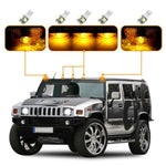 5pcs US Fast Amber Cab Marker covers&5x T10 5050 White LED(For:03-09 Hummer) ECCPP