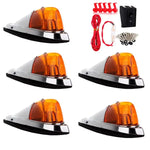5x Teardrop Amber Cab Marker running Light+Wiring Dodge Ram pickup ECCPP