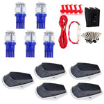5xCab Marker Running Light Smoke Cove+Base Housing+12V LED+ Wire 1973-1997 Ford ECCPP