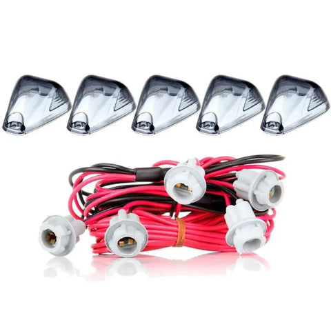 5xSmoke Cab Marker Clearance Light Lens&T10 Socket Assembly 99-16 Ford F350 ECCPP