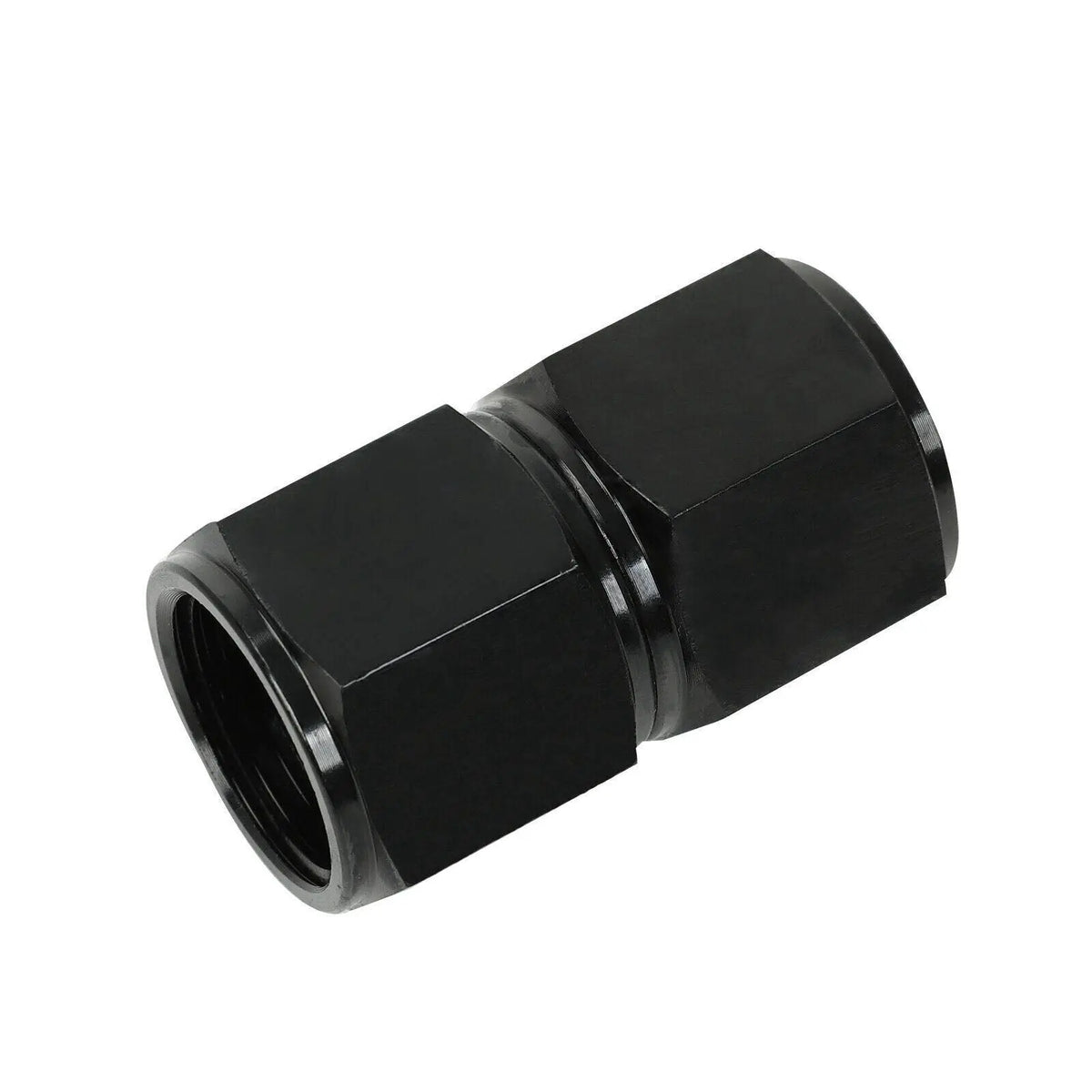 6 AN To -6 AN Straight Female Swivel Coupler Union Fitting Black - Foto 14