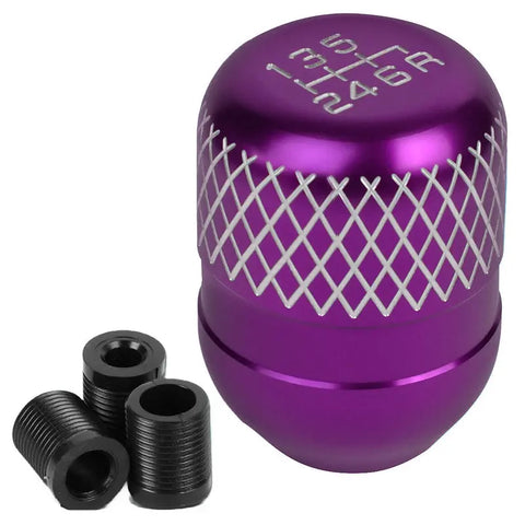 6-Speed MT Manual Transmission Stick Shift Knob Purple w/ M8/ M10/ M12 Adapter DNA MOTORING