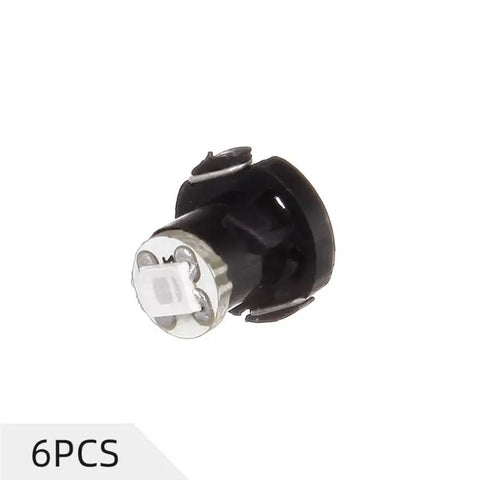 6Pcs Blue 10mm T4/T4.2 Neo Wedge LED Bulb 1SMD 2835 LED Chips Instrument Panel Climate Control Lights ECCPP
