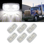 6X LED 4 inch side marker 12 led light white Pickup Truck Lorry boat ECCPP
