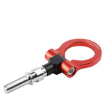 7" Aluminum Front/Rear Red Racing Tow Hook M18X2.5 Thread 09-13 Honda Fit DNA MOTORING