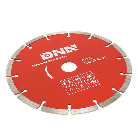 7" X 7/8" 8600 Rpm Segmented Wet Dry Masonry Diamond Blade Masonry Fast Cutting DNA MOTORING