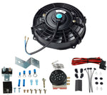 7in. Slim Push Pull Electric Radiator Cool Fan+12V Thermostat Control Relay Wire F1 Racing