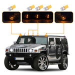 5pc Smoke Cab Marker Roof Running Top Lights w/Bulbs Hummer H2 SUV SUT 03-09
