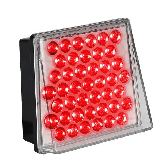 80Mm X 70Mm Universal Red Led Rear Tail Extra Brake Lights Stop Safety